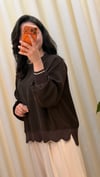 GHİSA RİBANA DETAYLI TUNİK 4304 KAHVE