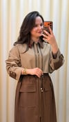 GHİSA TRENÇ 2714 KAHVE