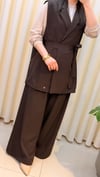 GHİSA YELEKLİ TAKIM 9140 KAHVE
