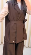 GHİSA YELEKLİ TAKIM 9140 KAHVE
