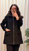 JUPE KISA KAŞE MONT 0007 SİYAH