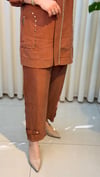 LİSA APOLETLİ PANTALONLU TAKIM 7052 KİREMİT