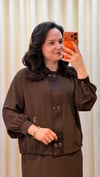 LİSA ÇITÇITLI ETEKLİ TAKIM 7055 KAHVE