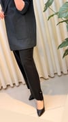 LİSA ÇİZGİLİ PANTALONLU TAKIM 7074 SİYAH 