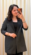 LİSA ÇİZGİLİ PANTALONLU TAKIM 7074 SİYAH 