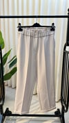 SENTEZ BELİ LASTİKLİ İNCE DUBLE PAÇA PANTALON