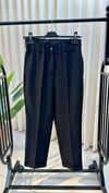 SENTEZ BELİ LASTİKLİ İNCE DUBLE PAÇA PANTALON