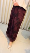 SENTEZ EFRU DESEN KIRIŞMA ETEK 5482 BORDO