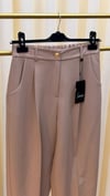 SENTEZ ROMA ARKASI LASTİKLİ PİLELİ PANTALON CAMEL