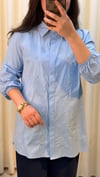 TIĞ TRİKO BONCUK İŞLEMELİ GÖMLEK 4110 MAVİ