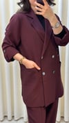 TIĞ TRİKO İŞLEMELİ TAKIM 5015 BORDO 