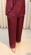 TIĞ TRİKO METAL TOKALI FULAR DATAYLI PANTALONLU TAKIM 5082 BORDO