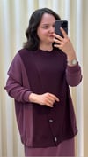 TIĞ TRİKO MİXLİ DÜĞMELİ ETEKLİ TAKIM 5030 BORDO 