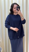 TIĞ TRİKO MİXLİ DÜĞMELİ ETEKLİ TAKIM 5030 LACİVERT 