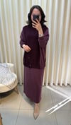 TIĞ TRİKO MİXLİ DÜĞMELİ ETEKLİ TAKIM 5030 BORDO 