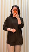 TIĞ TRİKO ÖRGÜ DETAYLI RAYON TUNİK 21872 HAKİ