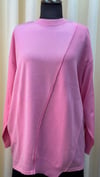 TIĞ TRİKO ÖRGÜ DETAYLI RAYON TUNİK 21872 PEMBE
