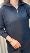 TIĞ TRİKO ÖRGÜ DETAYLI TRİKO 21845 SİYAH