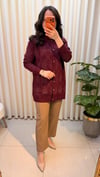 TIĞ TRİKO POLA YAKALI HIRKA 21844 BORDO