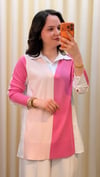 TIĞ TRİKO RENKLİ RAYON TUNİK 2128  PEMBE