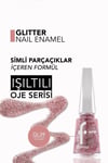 Flormar Glitter Yarı Transparan & Parlak Bitişli Simli Oje