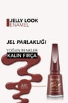 Flormar Jelly Look Yüksek Pigmentli & Parlak Bitişli Jel Görünümlü Oje