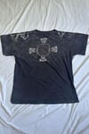 Füme Gotik Stone Free Winged Skull Cyber Grunge Unisex T-Shirt