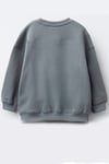 Erkek Çocuk 3 İplik Kumaş Araba Baskılı Pamuklu Sweatshirt