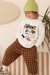 Erkek Çocuk 3 İplik Kumaş Baskılı Pamuklu Sweatshirt