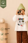 Erkek Çocuk 3 İplik Kumaş Baskılı Pamuklu Sweatshirt