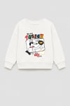 Erkek Çocuk 3 İplik Kumaş Baskılı Pamuklu Sweatshirt
