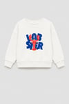 Erkek Çocuk 3 İplik Kumaş  Pamuklu Baskılı Sweatshirt