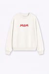 Kadın Premium Kumaş 3 İplik Şardonlu Anne Baskılı Sweatshirt