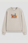 Kadın Premium Kumaş 3 İplik Şardonlu Baskılı Sweatshirt