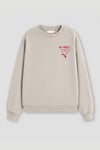 Kadın Premium Kumaş 3 İplik Şardonlu Baskılı Sweatshirt