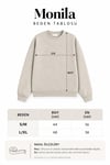 Kadın Premium Kumaş 3 İplik Şardonlu Biber Baskılı Sweatshirt
