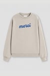 Kadın Premium Kumaş 3 İplik Şardonlu Merci Baskılı Sweatshirt