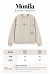 Kadın Premium Kumaş 3 İplik Şardonlu Sırt Baskılı Sweatshirt