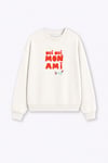 Kadın Premium Kumaş 3 İplik Şardonlu Yazı Baskılı Sweatshirt