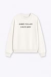 Kadın Premium Kumaş 3 İplik Şardonlu Yazı Baskılı Sweatshirt