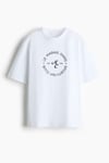 Kadın Premium Kumaş Baskılı Oversize T-Shirt