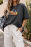 Kadın Premium Kumaş Baskılı Oversize T-Shirt