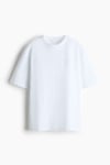Kadın Premium Kumaş Ekru Oversize T-Shirt