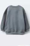 Kız Çocuk 3 İplik Kumaş Pamuklu Baskılı Sweatshirt