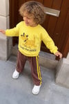 Unisex Çocuk 3 İplik Kumaş Köpek Baskılı Pamuklu Sweatshirt