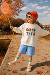 Unisex Çocuk 3 İplik Kumaş Slogan Baskılı Pamuklu Sweatshirt
