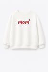 Unisex Çocuk Anne Baskılı 3 İplik Kumaş Pamuklu Sweatshirt