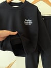 Unisex Çocuk Basic Yazı Detaylı 3 İplik Kumaş Eşofman Takım