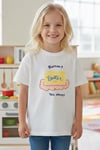 Unisex Çocuk Pamuklu Bisiklet Yaka Baskılı T-Shirt