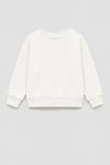 Unisex Çocuk Sırtı Baskılı 3 İplik Kumaş Pamuklu Sweatshirt